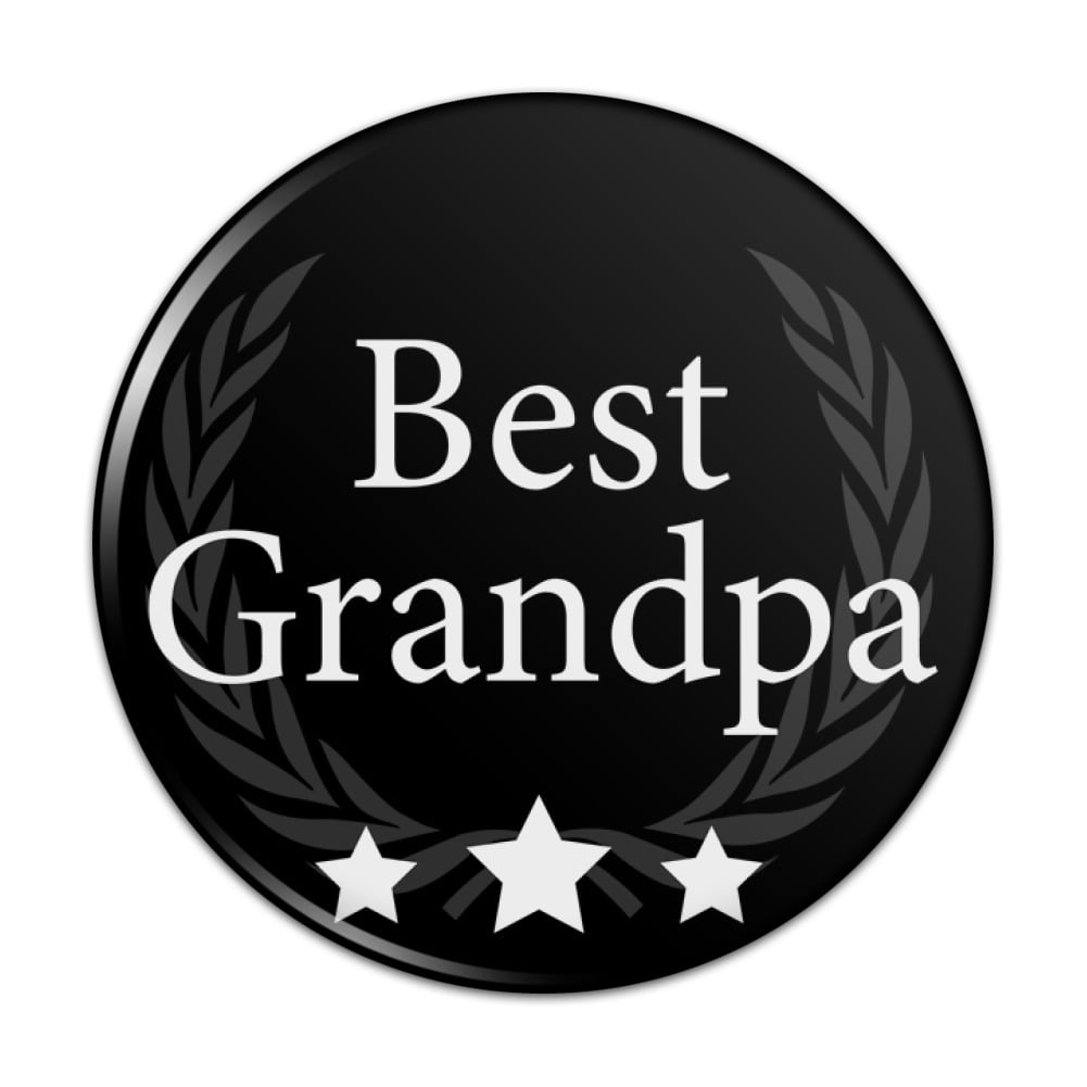 Best Grandpa Award Pinback Button Pin