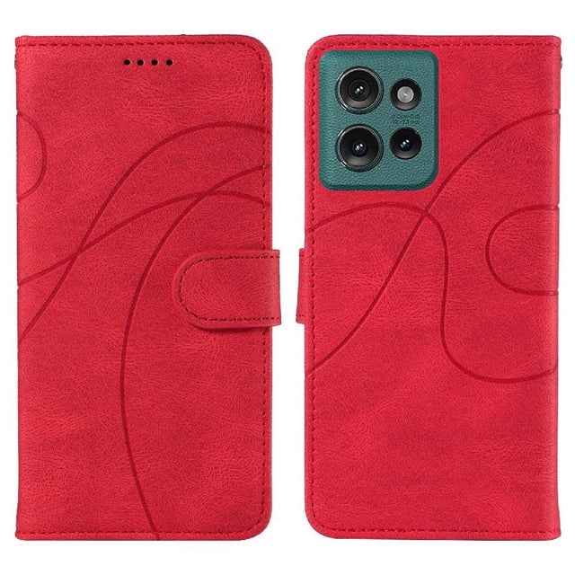 Flip Case For FOXDOCK Motorola Edge 50 5G Card Slots and Kickstand Function Skin Feel Leather