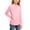 Watermelon Red, variant on Purcolt Girls Long Sleeve Shirts Casual Breathable UPF 50 Crewneck Sun Protection Tops, 4-15 Years