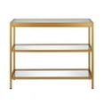 thumbnail image 4 of Evelyn&Zoe Alexis 36" Wide Rectangular Console Table, Brass, 4 of 9