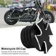 thumbnail image 4 of Fuel Gas Tank Oil Cap, Motorcycle Fuel Tank Cap Sealing Perfect Fit Wear Resistant Easy To Clean  for Touring Black,Silver, 4 of 7