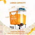 thumbnail image 4 of Commercial Juice Dispenser 4.75 Gallon Beverage Drink Dispenser Machine, 18 Liters Cold Beverage Dispenser with Food Grade Tank, Stainless Steel, 4 of 4