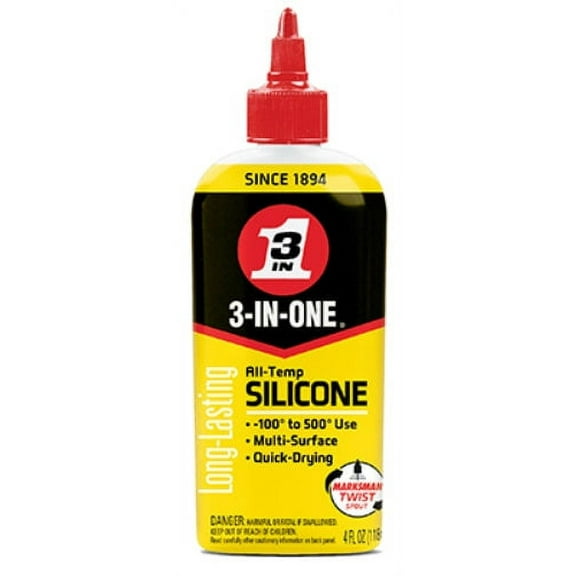 3-IN-ONE 120008 All Temp Silicone Drip Oil, 4 Oz