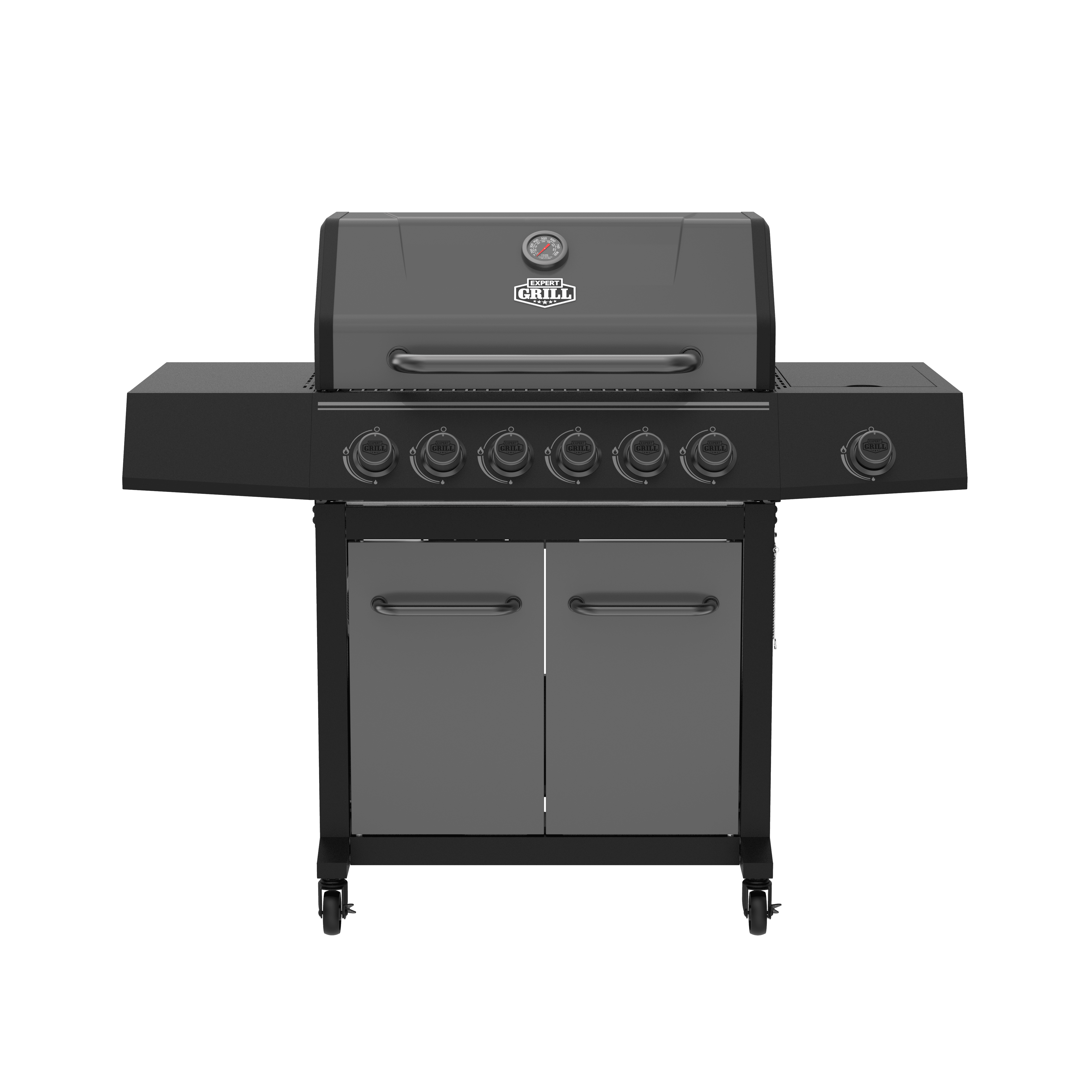 Expert Grill 6-Burner with Side Burner Gas Grill Graphite