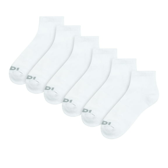 AND1 Men's Socks, Performance Cushion Ankle Socks, 6-Pack