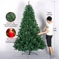 thumbnail image 4 of 7.5FT Christmas Tree, Artificial Christmas Tree with 1400 Branch Tips, Christmas Pine Tree with Metal Stand, Decor for Party Wedding Office Home Bedroom, K1005, 4 of 7