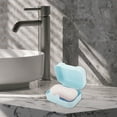 thumbnail image 2 of Unique Bargains 1 Pc Portable Soap Holder Blue Soap Holder for Bathroom 4.33"x3.15"x1.97", 2 of 6