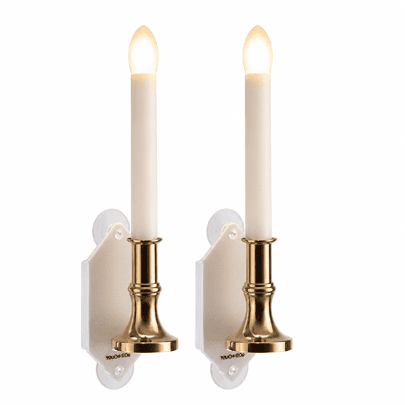 MONTERA Realistic Looking Flameless LED Candle Lights - Decorative Solar Energy Candle Light - Set of 2 - Home Decor