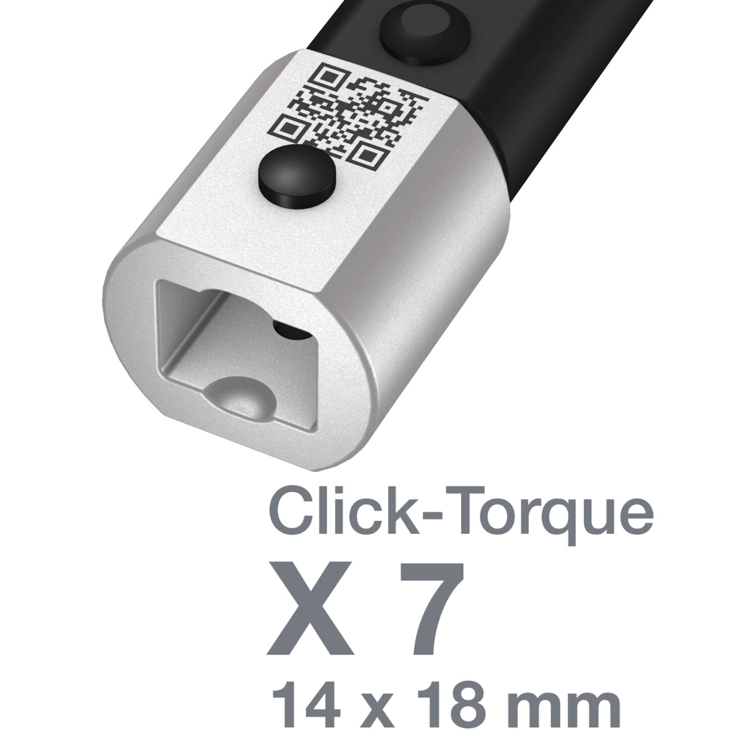 Wera 075657 Click-Torque X 7 Torque Wrench for 14x18 Inserts, 10-100 Nm