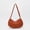 Orange, variant on Women's Fashion Casual New Style Solid Lightweight Versatile Dumpling Bag Shoulder Half Bag Messenger Bag for Women Womens Messenger Bags Womens Crossbody Bags Shoulder Bags Black