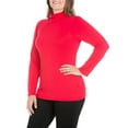 thumbnail image 3 of 24/7 Comfort Apparel Women's Plus Size Classic Womens Long Sleeve Turtleneck, 3 of 4