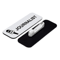 thumbnail image 2 of Journalist 1 x 3" Name Tag/Badge, White, (3 Pack), 2 of 3