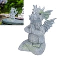 thumbnail image 1 of Pequeña Escultura de Dinosaurios, Exquisita Estatua Meditada de Dinosaurio No Olor de Olor Para Jardín para Jardín, 1 of 7
