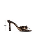 thumbnail image 2 of DREAM PAIRS Women's Square Open Toe Heels With Bow Vintage Slip on Stiletto High Backless Dressy Sandals for Daily Party, 2 of 8