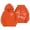 Orange, variant on Tween Girls Bow Print Hoodie Cute Pullover Hooded Sweatshirt, Sizes 11-12