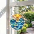 thumbnail image 4 of 8 Inch Acrylic Puzzle Suncatcher Stained Glass Decor Hanging Garden Decor for Window Outdoor Garden Decoration 1 Pack, 4 of 7