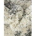 thumbnail image 4 of Unique Loom Soft Touch Shag Collection Area Rug - Kofi (3' 3" Round Pebble Gray/Ivory), 4 of 7