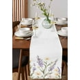 thumbnail image 4 of Spring Lavender Table Runner Cotton Linen 108 Inch Holiday Dresser Scarves, Farmhouse Floral Pastoral Tablerunner for Kitchen Coffee Dining Bedroom Home Living Room Dinner Scarf Décor 13''x108'', 4 of 9