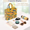 thumbnail image 5 of FORMRS Womens Corduroy Tote Bag Crossbody Shoulder Handbag with Pocket, Yellow Sardines Pattern, 5 of 7