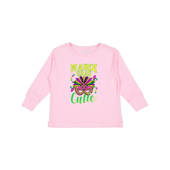 Inktastic Mardi Gras for Girls Girls Long Sleeve Toddler T-Shirt