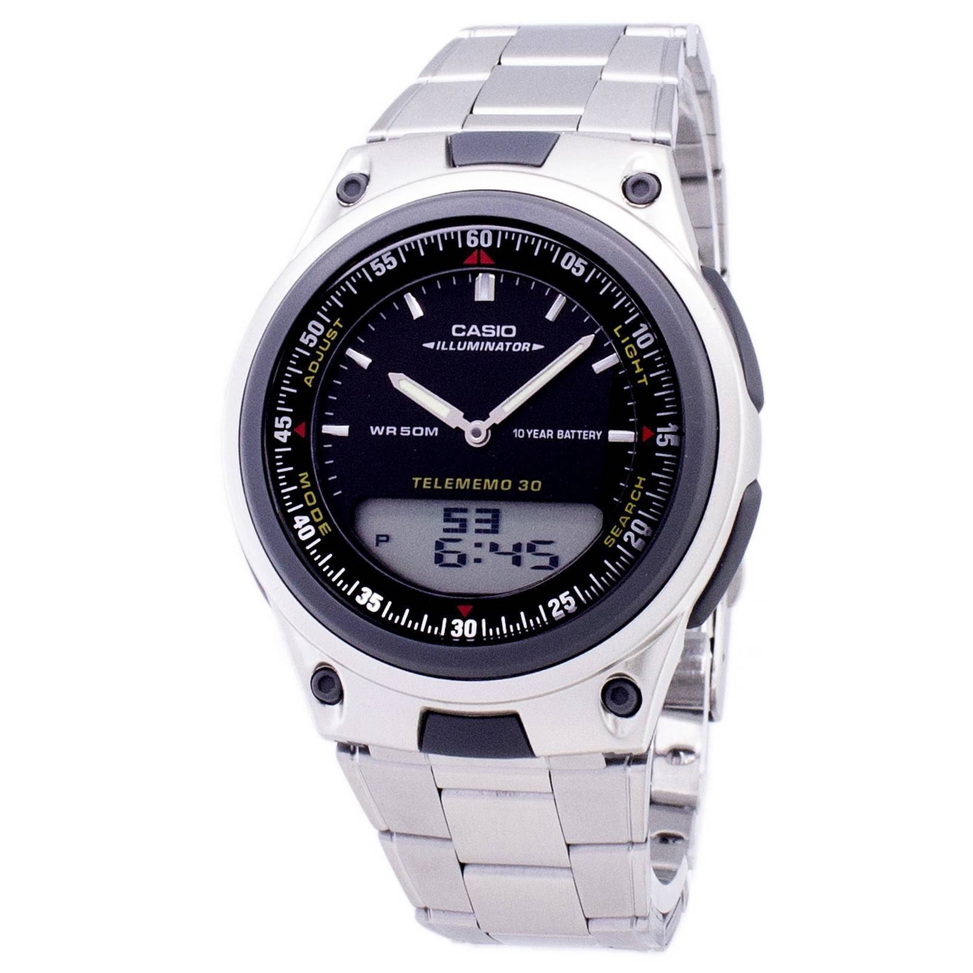 Men's AW80D-1AVCB 10-Year Battery Ana-Digi Bracelet Watch