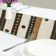 thumbnail image 4 of Yayeee Table Runner 70 inches Long Home Kitchen Dinning Party Decoration, Beige Abstract Dots, 4 of 7