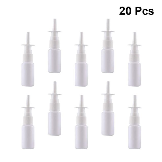 20pcs 30ml Botellas de aerosol nasal recargables vacías Pulverizadores de niebla fina Atomizadores Vial Pot para solución salina Wat