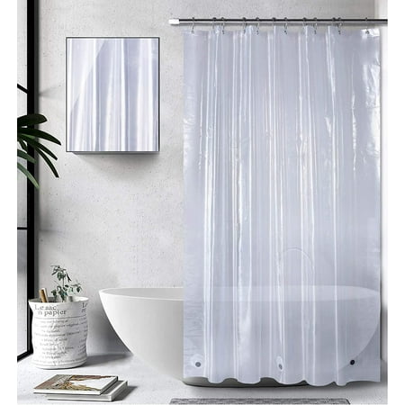 Plastic Bathroom Shower Curtain, Heavy Duty Plastic Shower Curtain Liner
