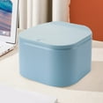 thumbnail image 4 of Hwkond Kitchen Trash Can Desktop Trash Can Living Room High Value Waste Basket Household One Button Press With Lid Large Capacity Office Plastic Plastic Trash Can on Clearance, 4 of 7