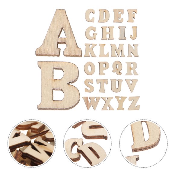 Raindrops 400Pcs Letter Cutouts for Diy Crafts Rustic Style Decorations