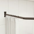 thumbnail image 3 of Naiture Neo-Angle Shower Curtain Rod Aluminum with Ceiling Support, 18-1/2" X 26" X 36"(counterpart wall size:54" x 36"),Oil Rubbed Bronze, 3 of 10