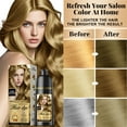thumbnail image 3 of 3-in-1 Natural Hair Dye Shampoo & Hair Repair Conditioner Bundle - Gray Coverage & Deep Moisture - Vegan, Sulfate-Free, Color-Safe - Argan Oil, Collagen - 2x400ml (DARK BLONDE), 3 of 7