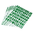 thumbnail image 1 of Uxcell 1 inch Self Adhesive Waterproof Vinyl Letter Number Sticker Set, 8 Sheet Dark Green, 1 of 6