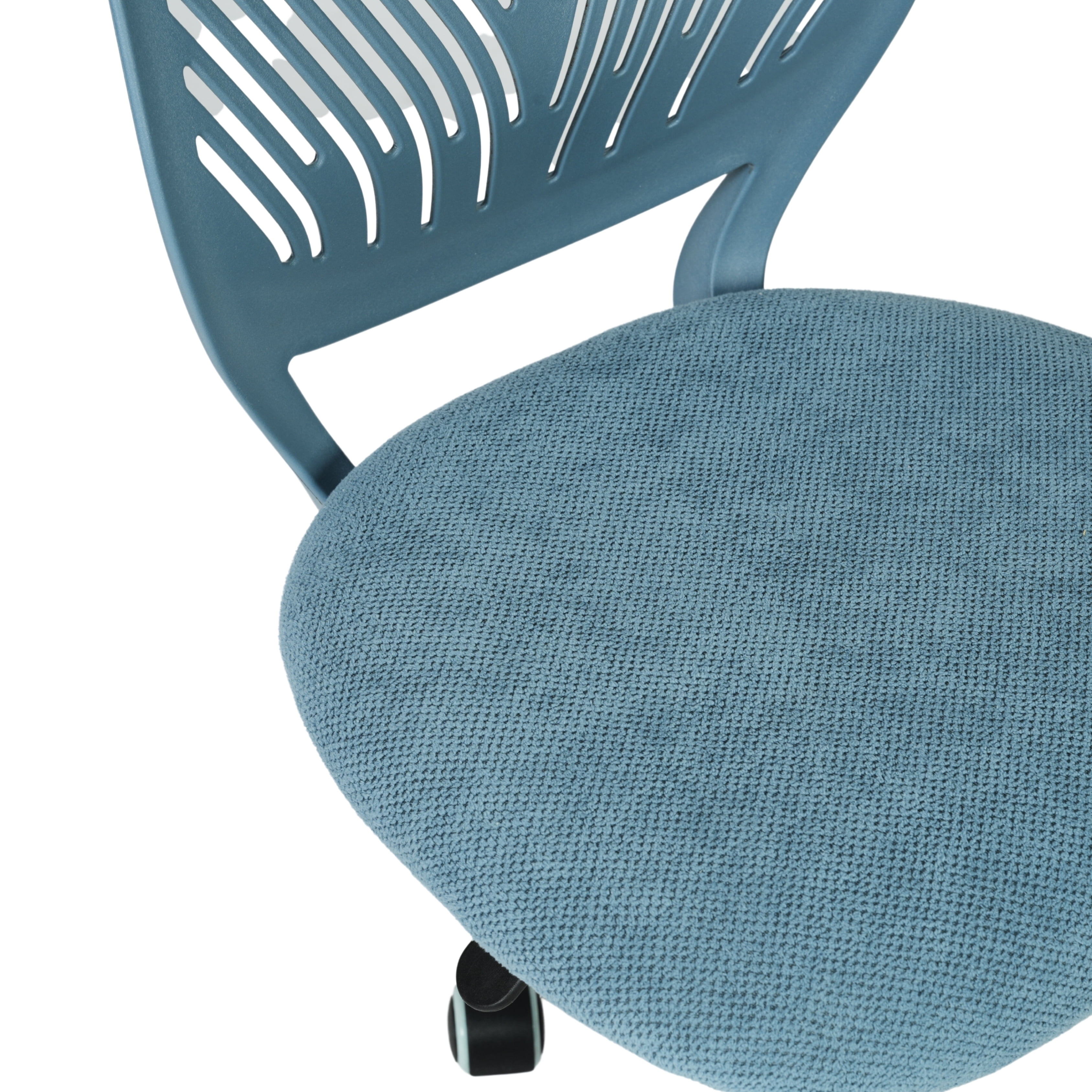 Homy Casa Ergonomic Office Stool Adjustable Swivel Desk Chair with Height Control and Rolling Casters for Home Office Study Room and Small Spaces