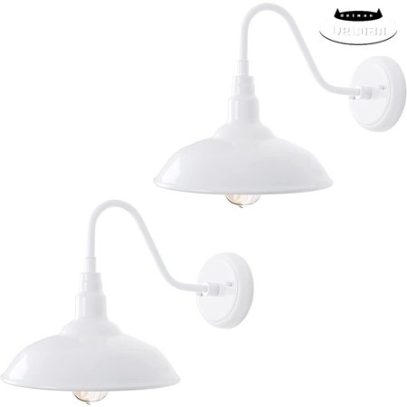 Outdoor Barn Light with Wall Mount 2 Pack
