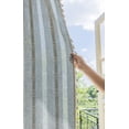 thumbnail image 7 of BCLBUSTE Blue Boho Curtains 84 inches Long 2 Panels for Living Room Linen Farmhouse Curtains for Bedroom  ( 52" W x 84" L,Blue), 7 of 7