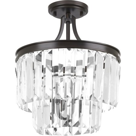 

Glimmer Collection Three-Light 15-1/2 Semi-Flush Convertible