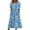 Blue, variant on Ruyang Summer Maxi Dress Women's Short Sleeve A-Line Midi Dresses Casual Floral T-Shirt Dress Flowy Beach Sundress with Pockets