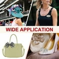 thumbnail image 7 of Uxcell Rhinestone Shoe Clips, 1 Pair Detachable Classic Fashion Sparkling Bow Heels Accessories Decoration Silver, 7 of 7