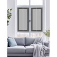 thumbnail image 4 of Reusable Frosted Window Coverings, Gray Geometric Window Privacy Film Frosted, Black Greek Key Design Abstract Modern Art Sun Blocking Windows Stickers for Kitchen Front Door, 23.6 x 59 Inches, 4 of 9