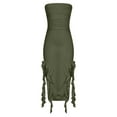 thumbnail image 5 of cfhntfmh Womens Tube Dress Sleeveless Strapless Summer Elegant Mini Dress Ruffle Trim Tassels Party Club Slim Dress, 5 of 7