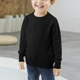 thumbnail image 3 of Lmnyox Kids Solid Sweaters Casual Long Sleeve Crew Neck Knitted Shirts Boys Girls Thermal Pullover Sweater, 3 of 6