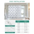 thumbnail image 6 of Blue Spring Floral Tie Up Curtains for Windows 45 Inch Length Balloon Curtains Kitchen Adjustable Balloon Window Shade Summer Botanical Elegant Flowers Tie Up Valance Bathroom Curtain Window 42"x45", 6 of 6