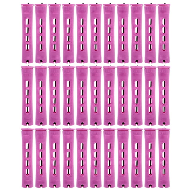 Shisuyan 30 Pcs Rouleaux de Cheveux en Plastique, Boucleurs à Vagues avec Capuchons