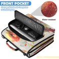 thumbnail image 6 of Zipper Binder with Shoulder Strap 2 inch 3 Ring Waterproof File Folder Organizer Bag 500 Sheet Red and Yellow Bird, 6 of 8