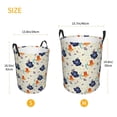 thumbnail image 5 of Balery Flower Leaves Round Laundry Basket with Handles Waterproof Freestanding Laundry Hamper for Clothes Toys in the Dorm and Family-, 5 of 8