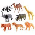 thumbnail image 1 of Juego de juguetes de figura realista de bosque de vida salvaje de 8 piezas, kit de modelo educativo de silicona, regalo de vacaciones para niños Inevent WJ3761-00, 1 of 7