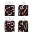 thumbnail image 2 of Tissue Red Mushrooms Box Cover Holder, Square by Xecao - Leather Decorative Organizer for Tabletop, Bathroom, Car, Office, 2 of 8