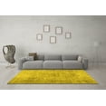 thumbnail image 3 of Ahgly Company Indoor Rectangle Abstract Yellow Contemporary Area Rugs, 2' x 3', 3 of 4