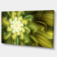thumbnail image 2 of Danse des Pétales Fractaux Jaunes - Toile Florale Imprimé Art, 2 of 3